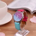 thumbnail image 3 of Reloj de estudiante de cuarzo con correa de reloj de color caramelo informal para mujer (rosa roja + azul) Tmvgtek Para estrenar, 3 of 6