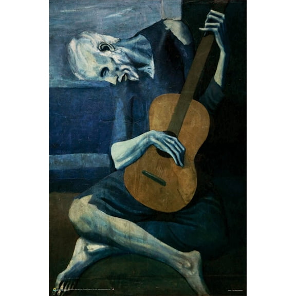 Old Guitarist by Pablo Picasso Poster 24" x 36"