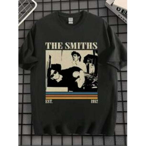 EWH Men's T-Shirt, Retro, Rock Band THE SMITHS, T-Shirt 1982 Classic, Anniversary Print, Pattern, Loose Fit, Short Sleeved, Top