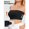 thumbnail image 5 of Vaslanda Strapless Bras for Women Supportive Bandeau Bra Non Slip Wireless No Underwire Bra, 5 of 7