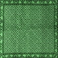 thumbnail image 1 of Ahgly Company Indoor Square Persian Emerald Green Traditional Area Rugs, 3' Square, 1 of 4