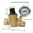 thumbnail image 4 of U.S. Solid Adjustable Camper Water Pressure Regulator Valve with Gauge and Filter, 160 psi, 4 of 7