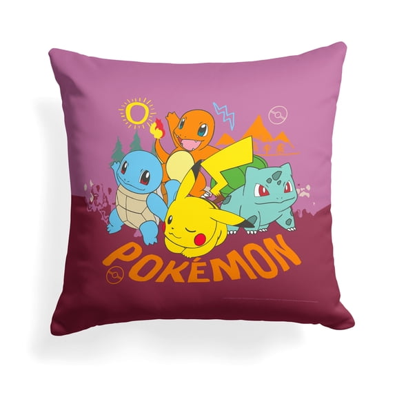 Pokemon Go Outside Kids Printed Throw Pillow, 18 x 18 inches
