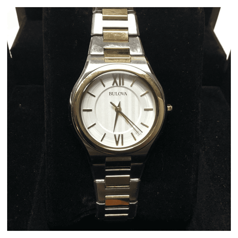 Bulova 98L238 Two Tone Gold Stainless Steel Ladies Amazon.com: Bulova Ladies Quartz Dress Classic Watch, Two  main image 4