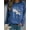 Blue, variant on New Fashion Women's Loose Top Autumn and Winter Long Sleeve Round Neck Printed Casual Sweater