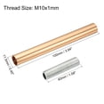 thumbnail image 2 of Uxcell M10 Thread 3.94" Coupling Nut with Pipe Hex Nut Threaded Extension Rod Kit French Gold 2 Set, 2 of 5