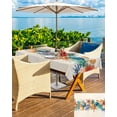thumbnail image 5 of Fsddascl Coastal Outdoor Tablecloth - 60x84 Inch Rectangle Dining Table Cover, Summer Beach Starfish Coral Shell Nautical Waterproof Outdoor Table Cloth with Umbrella Hole & Zipper for Picnic/Patio, 5 of 7