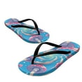 thumbnail image 2 of Wismoutput Beach Pool Flip Flops for Women Non-Slip Summer Sandals Mushrooms House Sandals Lightweight Soft Walking Slides Sandals Quick Drying Bathroom Shoes Black Size 7.5, 2 of 7
