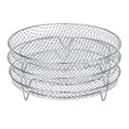 thumbnail image 1 of Visland Air Fryer Dehydration Rack Stackable Stainless Steel Multi-Layer Dehydrator for Chips Po Pcsorn Fruits Beef Jerky, 1 of 8