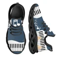 thumbnail image 1 of Zapatillas de deporte para hombre personalizadas, de malla neutra, transpirables, de alta calidad y a la moda, con teclado de piano genial para amantes de la música., 1 of 6