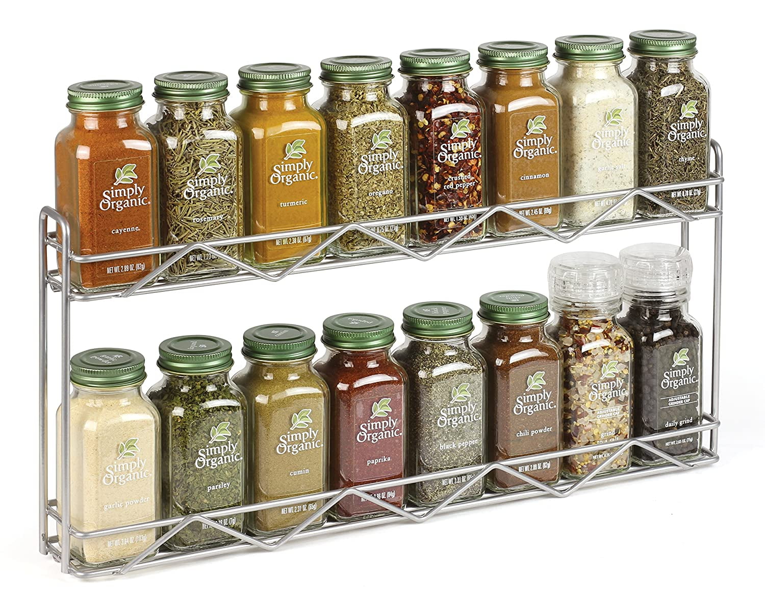 Simply Organic Filled Spice Rack 10 63 Pound Wall Mounted Only simply-organic-filled-spice-rack-10-63-pound-wall-mounted-only