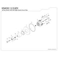 thumbnail image 3 of Kingston Brass KS4035ZX Millennium Single-Handle Six-Way Diverter Valve with Round Trim Kit, Oil Rubbed Bronze, 3 of 4