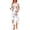 White, variant on Weekease Two Piece Pajamas for Women Set Crew Neck Short Sleeve Tops Capris Summer Loungewear with Pockets
