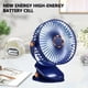 thumbnail image 5 of Ventilador de mesa ajustable de cinco velocidades, mini ventilador azul, 5 of 7