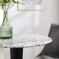 thumbnail image 6 of Modway Zinque 28" Round Terrazzo Dining Table in Gold White, 6 of 6