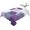 Purple White Gray, variant on Burnt Orange Beige Table Cloth Waterproof Tablecloths, Abstract Modern Oil Painting Geometric Tablecloth Dining Table Cover for Kitchen Party Tabletop Outdoor, Rectangle Tablecloth 60x102 Inch
