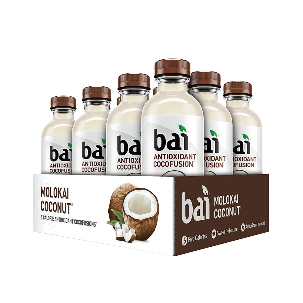 Bai Coconut Flavored Water, Molokai Coconut, Antioxidant Infused Drinks
