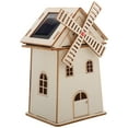 thumbnail image 1 of Shisuyan DIY Solar Powered Windmill Model Unfinished Wooden Windmill House Prop Science Toy for Kids Reliable Solar Science Experiment Assembly Solar Power Toy, 1 of 9