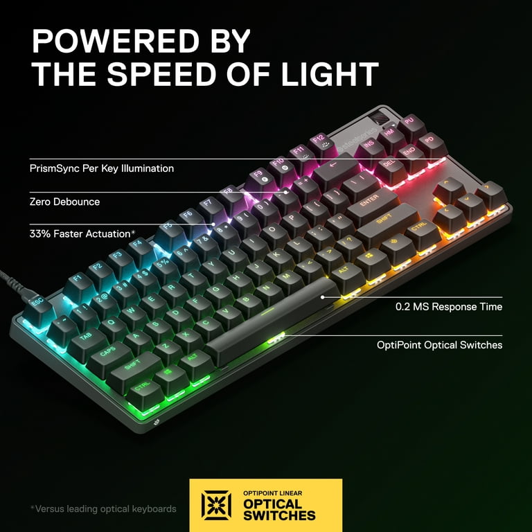 SteelSeries Apex 9 TKL Mechanical Gaming Keyboard – Tenkeyless
