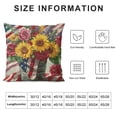 thumbnail image 5 of Chilfamy 4th of July Decorations Pillow Covers Summer Holiday Ocean Decor Sunflower with American Stars Stripes Flag Throw Pillow Case Independence Memorial Day Cushion Cover White, 5 of 5
