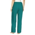 thumbnail image 3 of Haiem Teal Women's Pajama Pants Ultra Lightweight Pjs Bottoms Sleepwear Bottom Pants With Pocket Drawstring-Large, 3 of 9