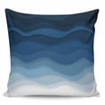 thumbnail image 2 of Navy Blue Ombre Throw Pillow Covers, Soft Pillowcases with Invisible Zipper, Modern Moire Wave Gradient Decorative Square Pillow Cushion Covers for Living Room Couch Sofa Bed 18x18 Inches, 2 of 8