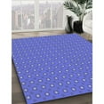 thumbnail image 3 of Ahgly Company Machine Washable Indoor Rectangle Transitional Light Slate Blue Area Rugs, 5' x 8', 3 of 7