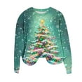 thumbnail image 6 of Elvqul Tops for Women Graphic Shirts Crewneck Long Sleeve Womens Tops Christmas, 6 of 6