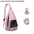 thumbnail image 2 of Foodie Sling Backpack – Delicious Dessert & Candy Pattern Shoulder Bag, Fashionable Lightweight Daypack for Work & School, 2 of 4