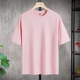 thumbnail image 4 of Camiseta de manga corta 100% algodón puro para hombre y mujer, camiseta de marca holgada y de moda., 4 of 4