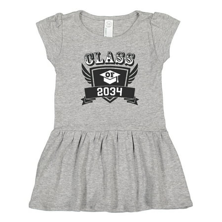 

Inktastic Class of 2034 with Shield and Wings Gift Toddler Girl Dress
