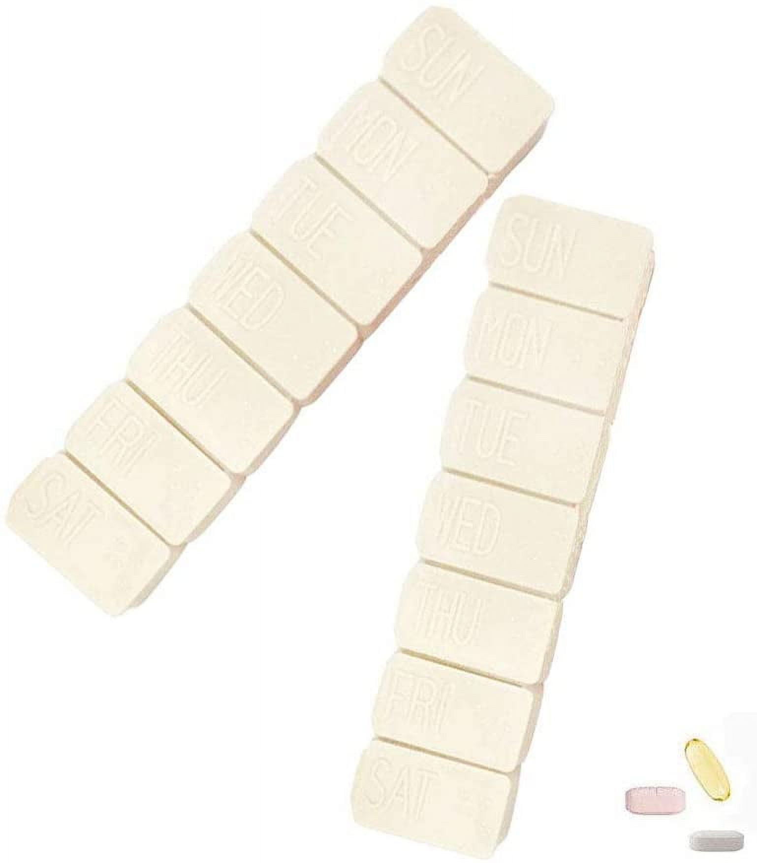 Weekly Pill Organizer, 7 Day Pill Box Portable Travel Pill Case Dispenser Medicine Box
