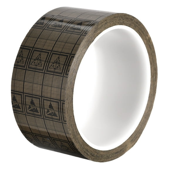 Adhesive Grid ESD Tape 1.77 Inch Wide x 118 FT Long Conductive Grid Tape Brown