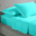 thumbnail image 3 of RV-Sheets (30" x 75") Narrow Twin Cot Size 400-TC Egyptian Bedsheet 12" Deep Pockets 4-PC Turquoise Blue, 3 of 9