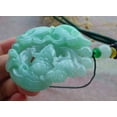 thumbnail image 5 of Certified Green Burma Natural A Jade jadeite Pendant Frog Toad Lotus Leaf Ruyi Necklace 670750 TN, 5 of 14