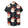 thumbnail image 5 of Mens Christmas Hawaiian Shirts Party Short Sleeve Button Down Shirt Turndown Collar Blouse, 5 of 5