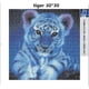 thumbnail image 2 of Cuadros de pintura de diamantes DIY 5D Pintura de diamantes Kits de pintura de diamantes Taladro completo Tigre (Tigre 30X30) Xemadio ZH-380, 2 of 6