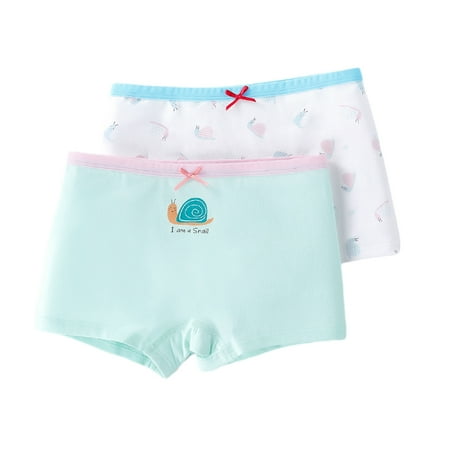 

GYRATEDREAM Toddler Girls Underwear 100% Cotton Brief Breathable Toddler Panties Soft Underwear Little Girls Boyshort Pants Toddler Undies Pack of 2