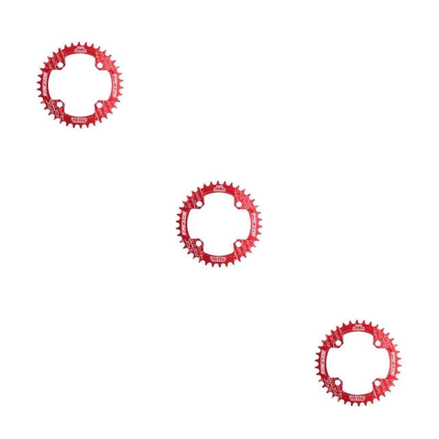 Naiovety Platos redondos estrechos y anchos prácticos, rueda de cadena de ciclismo, piezas de placa de de placa única con pernos de piñón, Type1 NO1 Naiovety CBP440158