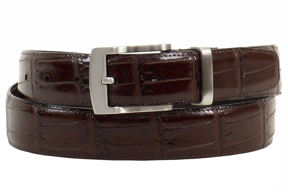 Florsheim Mens Embossed Italian Leather Belt