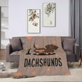 thumbnail image 4 of Dachshund Blanket Cute Dog Plush Throw Blanket Super Soft Cozy Warm Fleece Dog Pet Bedding Blanket Gifts for Kids Girls Boys Women 40"X50", 4 of 6