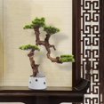 thumbnail image 5 of Árbol bonsái artificial, plantas falsas, plantas de pino artificiales, plantas de imitación en macetas for decoración interior/exterior, hogar, oficina, Hotel, 5 of 5