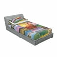 thumbnail image 3 of Summer Bedding Set with Sheet & Covers, Summer Landscapes Waterfall Blooming Flowers Purple Sunshine Natural Paradise, Printed Bedroom Decor 2 Shams, 4 Sizes, Red Yellow Green, by Ambesonne, 3 of 3