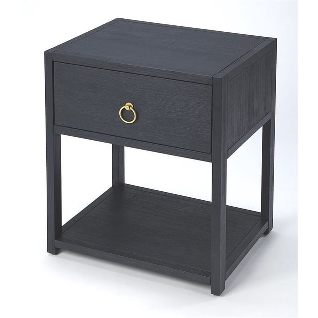 Butler Specialty Company Lark 1-Drawer Wood End Table - Navy Blue