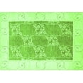 thumbnail image 1 of Ahgly Company Indoor Rectangle Abstract Green Contemporary Area Rugs, 2' x 5', 1 of 1
