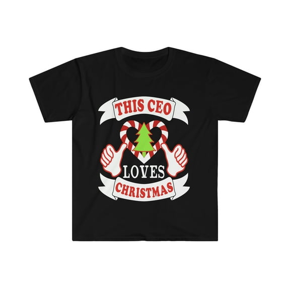 This CEO loves Christmas Unisex T-shirt S-3XL Xmas Holidays Boss