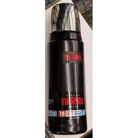 Thermos 16 Oz. Ss Vac Insulated Bottle Black