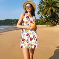 thumbnail image 3 of Rateoe Tulips Flowers Pattern Women’s Sleeveless Dress,Casual Summer Dress,A-line Sleeveless Dress Versatile Summer Dress Stylish Day Dress, 3 of 7