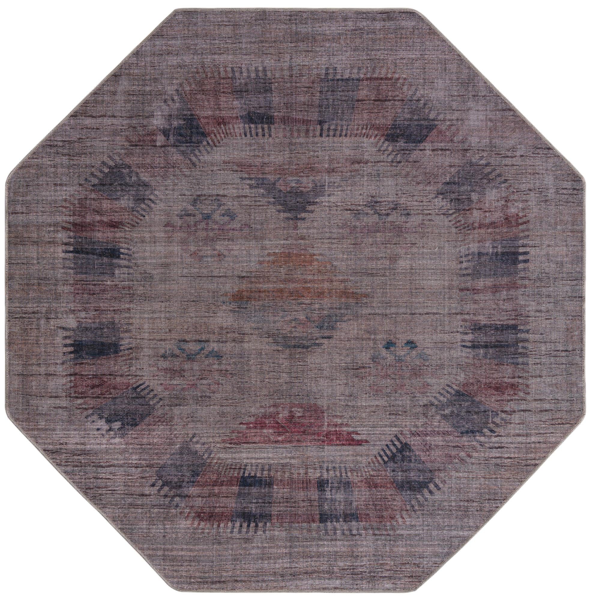 Rugs.com Sisu Collection Washable Rug – 8 Ft Octagon Sandy Ivory ...