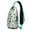 Beige-27, variant on Artistic Sunflower and Wildflower Sling Backpack – Breathable Padding, Adjustable Strap – Boho Yellow and Rustic Floral Pattern